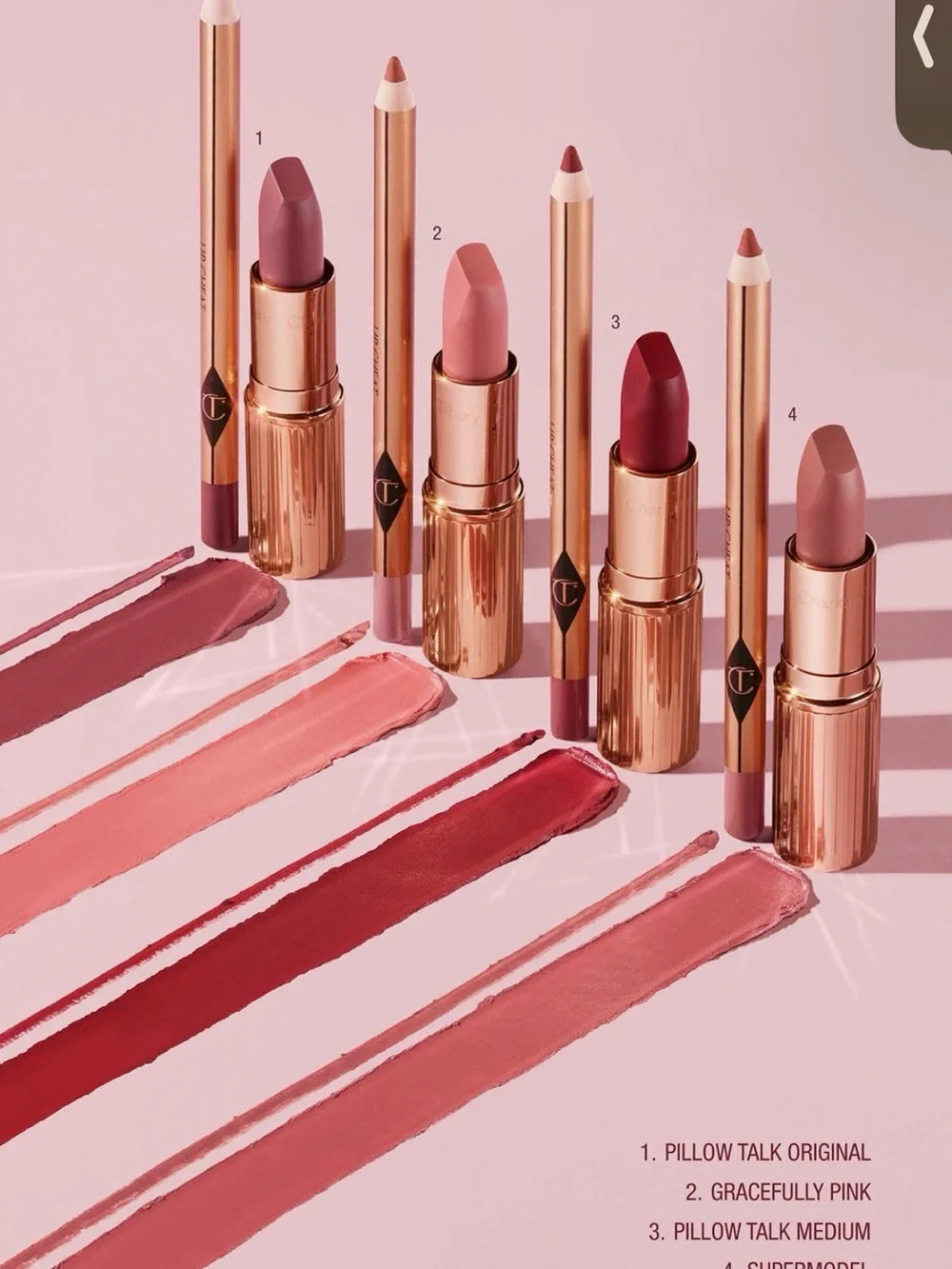 Charlotte Tilbury NEW Matte Revolution hydrating lipstick  Pillow Talk MED color